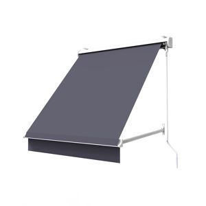 SUNNY INCH ® Store de fenêtre à projection avec coffre - 140 x 70 cm - Gris anthracite