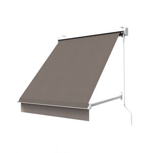 SUNNY INCH ® Store de fenêtre à projection avec coffre - 100 x 70 cm - Taupe