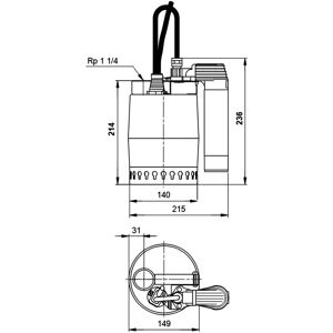 Grundfos Pompe submersible portative multi-usages - KP150.AV1 - Grundfos