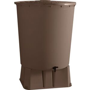 Recuperateur d'eau rond a poser Bellijardin - 500L - Taupe