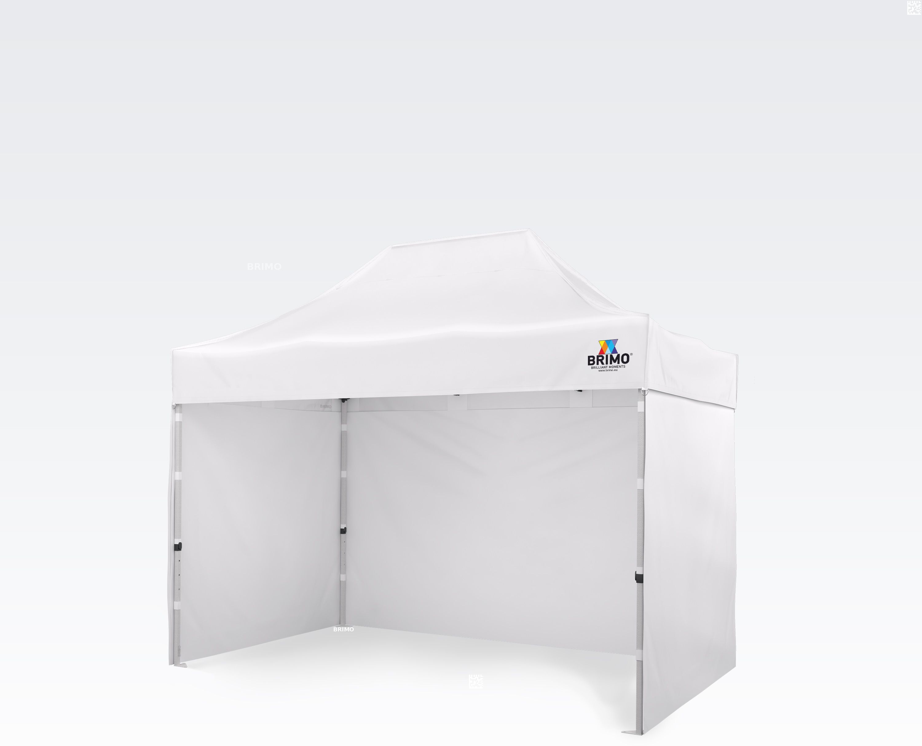 BRIMO Tente de fete 2x3m Gratuit : 3pc parois pleines, 8 sardines de tente et housse de protection + Garantie de 5 ans! blanc