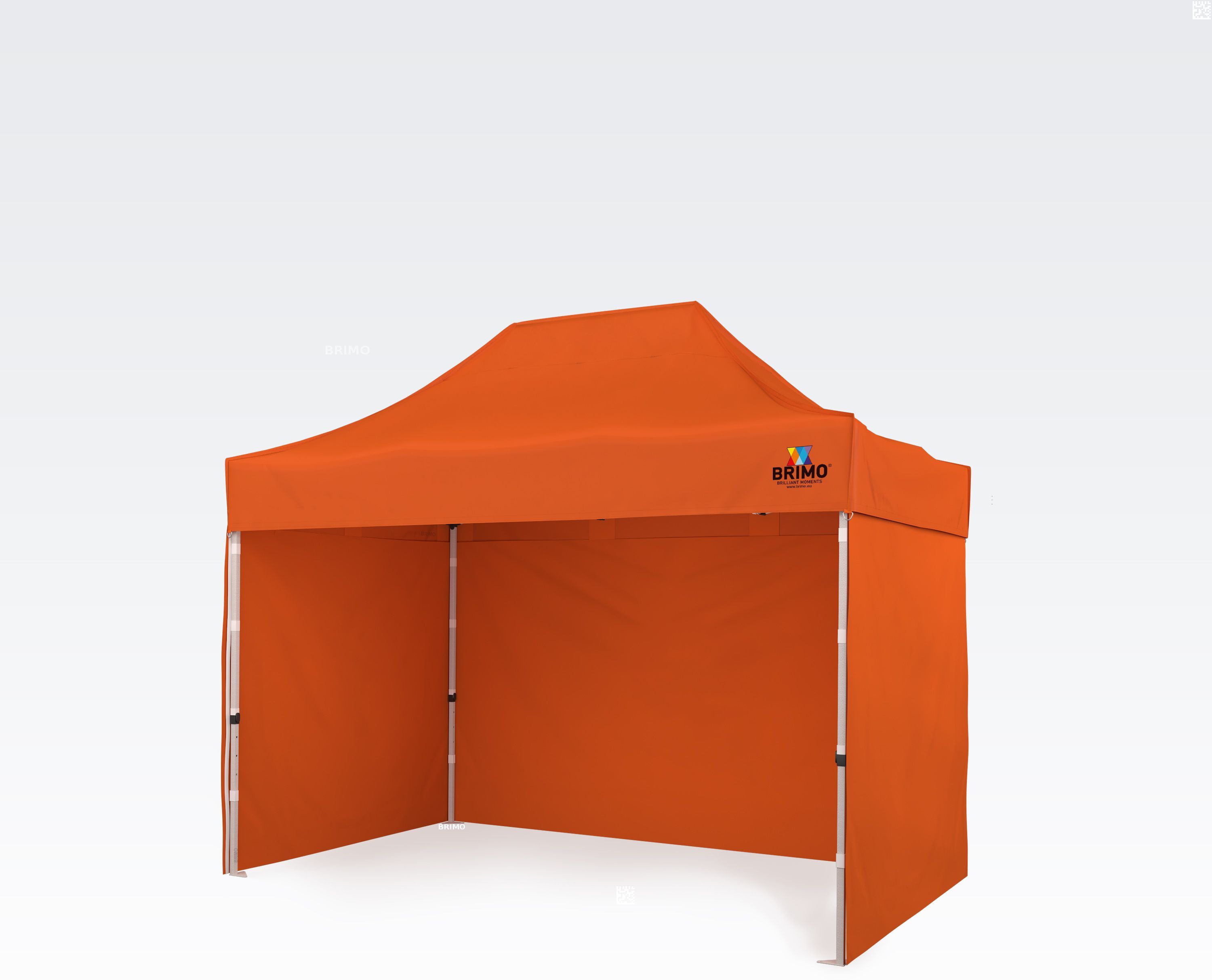 BRIMO Tente de fete 2x3m Gratuit : 3pc parois pleines, 8 sardines de tente et housse de protection + Garantie de 5 ans! orange