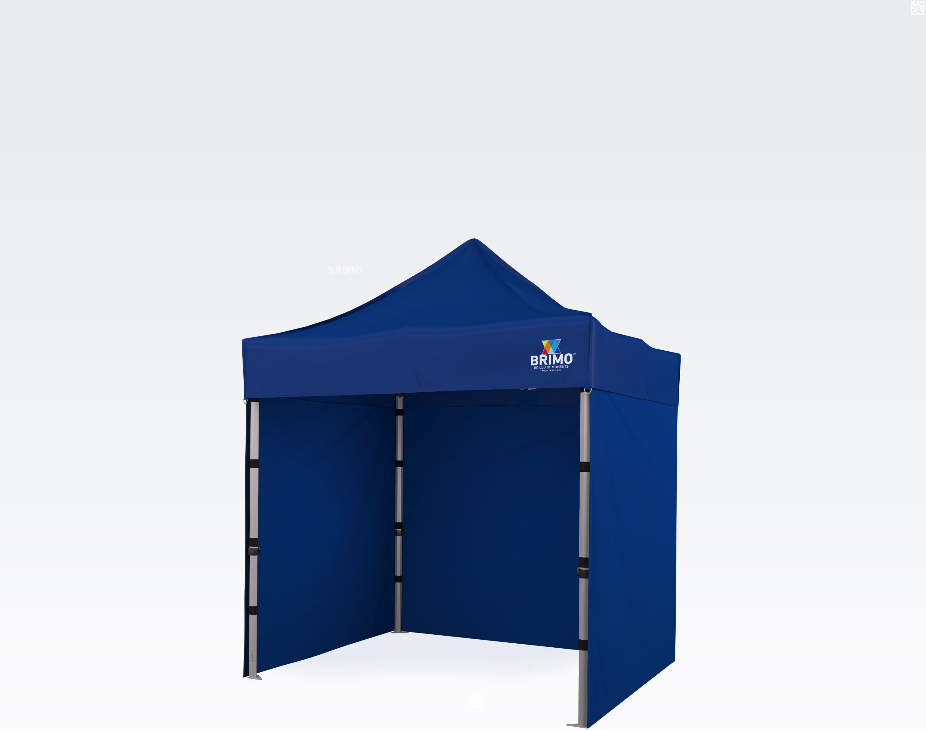 BRIMO Tentes pliantes 2x2m Gratuit : 3pc parois pleines, 8 sardines de tente et housse de protection + Garantie de 5 ans ! bleu