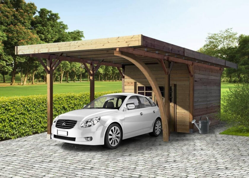 SOLID Carport + abri 4 m x 7 m