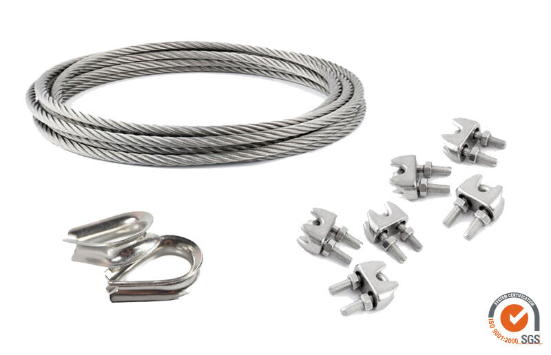 SUNNY INCH ® kit Câble en acier pour voiles d'ombrage-2 m