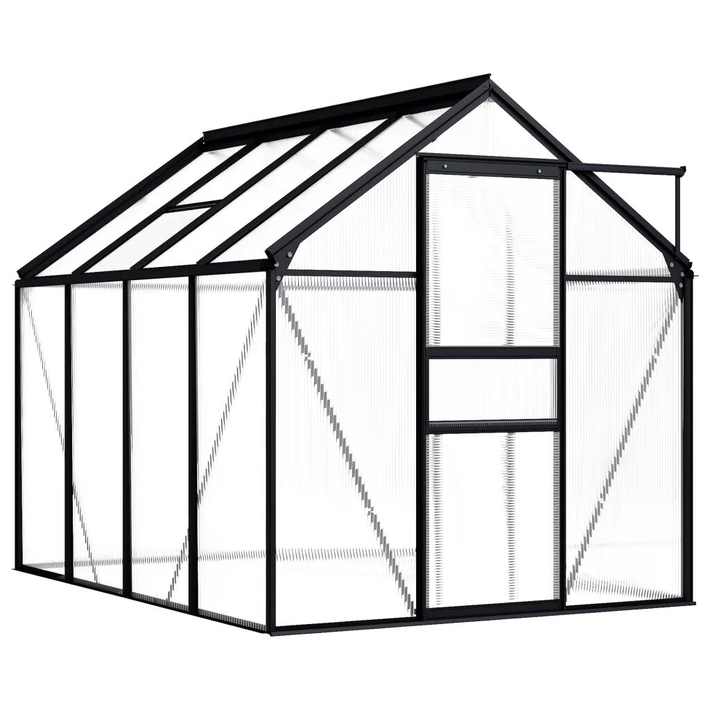 vidaXL Greenhouse Anthracite Aluminium 4.75 m²