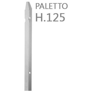 NextradeItalia 10pz Paletto A T Altezza 125 Cm Sezione Mm 30x30x3 Zincato Palo Colore Zinco Da Giardino Recinzione In Ferro