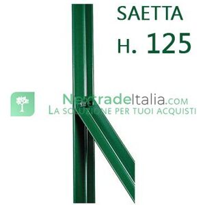 NextradeItalia Saetta Di Sostegno A L H 125 Cm 25x25x3,5 Mm Plastificata Per Paletti In Ferro A T Da H 150 Recinzioni Da Giardino