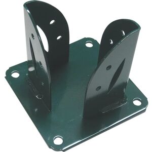 Leroy Merlin Supporto per palo   in acciaio verde L 7x H 13 cm