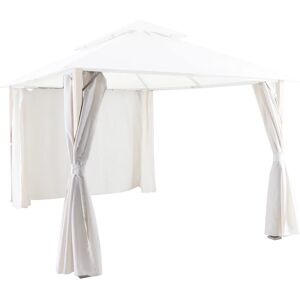 NATERIAL Tenda per gazebo e pergolato bianco L 317 x H 202 cm