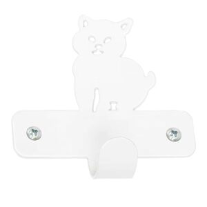 Leroy Merlin Gancio appendiabiti da avvitare  Cat in metallo bianco opaco L 7.2 x H 7.2 cm