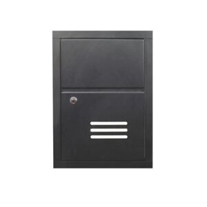ALUBOX Sportello per cassetta postale   SC1 formato rivista in alluminio grigio antracite opaco L 26 x P 0 x H 36 cm