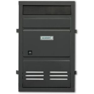 ALUBOX Sportello per cassetta postale   SC4 formato rivista in alluminio grigio antracite opaco L 29 x P 0 x H 46.5 cm