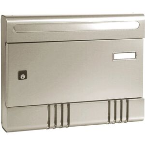 ALUBOX Cassetta postale   Sire formato rivista in alluminio argento satinato L 36.5 x P 7 x H 29 cm