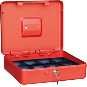 Leroy Merlin Cassetta porta valori PE01 in acciaio rosso L 30 x P 24 x H 9 cm