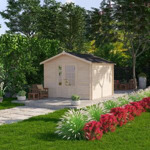 Leroy Merlin Casetta da giardino in legno Procida con porta doppio battente, superficie totale 10.63 m² e spessore parete 25 mm