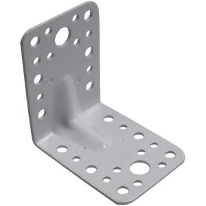 Leroy Merlin Supporto per palo Piegata in acciaio da fissare bianco L 6.5x H 8 cm