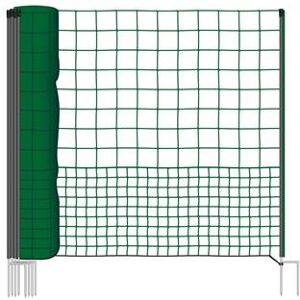 Rete di recinzione per polli VOSS.farming BASIC, recinto per cani con punto di ingresso - 25m, 125 cm, 7 pali, 2 punte, non elettrificabile