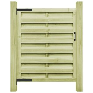 vidaXL Cancello da Giardino Legno di Pino Impregnato 100x125 cm Verde