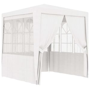 vidaXL Gazebo Professionale con Pareti 2x2 m Bianco 90 g/m²