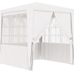 vidaXL Gazebo Professionale con Pareti 2,5x2,5 m Bianco 90 g/m²