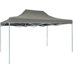 vidaXL Gazebo Professionale Pieghevole 3x4m in Acciaio Antracite