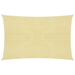 vidaXL Vela Parasole 160 g/m² Beige 2x3,5 m in HDPE