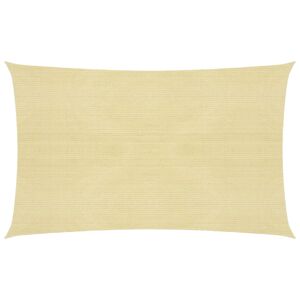 vidaXL Vela Parasole 160 g/m² Beige 2x4,5 m in HDPE