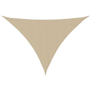 vidaXL Parasole a Vela Oxford Triangolare 4x5x6,4 m Beige