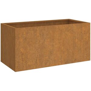 vidaXL Fioriera 62x30x29 cm Acciaio Corten