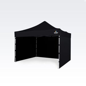 BRIMO Gazebo pieghevole 3x3m Gratis: 3pz pareti piene, 8 picchetti e copertura protettiva + Garanzia di 5 anni!