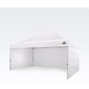 BRIMO Gazebo 3x4,5m Gratis: 3pz pareti piene, 8 picchetti e copertura protettiva + Garanzia di 5 anni!