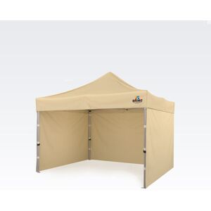 BRIMO Gazebo da mercato 3x3m Gratis: 3pz pareti piene, 8 picchetti e copertura protettiva + Garanzia di 5 anni!