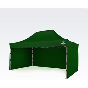 Brimo Gazebo Estensibile A Fisarmonica 3x4,5m Gratis: 3pz Pareti Piene, 8 Picchetti E Copertura Protettiva + Garanzia Di 5 Anni!