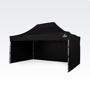 BRIMO Gazebo estendibile a fisarmonica 3x4,5m Gratis: 3pz pareti piene, 8 picchetti e copertura protettiva + Garanzia di 5 anni!