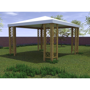 LOSA LEGNAMI Gazebo Capri 360x300 in legno LOSA esterni da vivere LO/GZ360300CG Naturale Legno