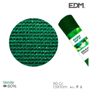 Edm Product Rete Ombreggiante Frangivista 1,5x10 Metri Verde 90gr/mq