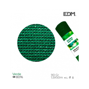 Edm Product Rete Ombreggiante Frangivista 1,5x50 Metri Verde 90gr/mq