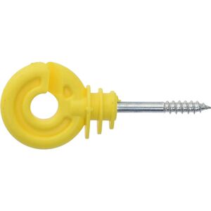 Tecnomat ISOLATORE AD ANELLO GIALLO 25 pz PER RECINTO ELETTRIFICATO