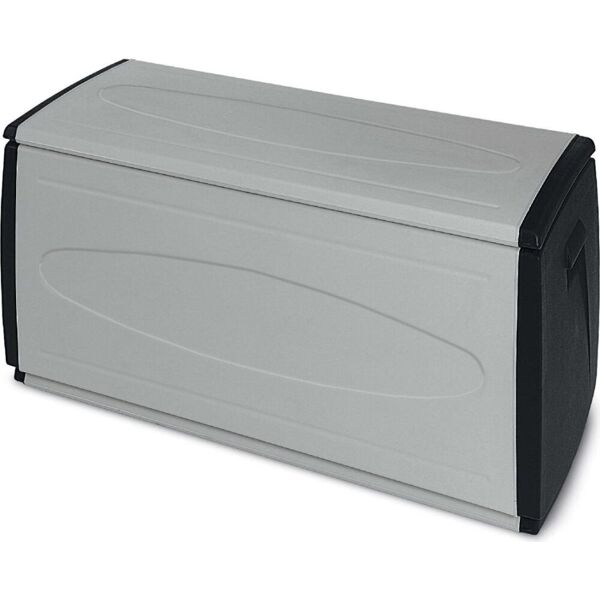 terry box 120 qblack baule da esterno contenitore in resina 120x54x57h cm colore nero grigio- 120 qblack