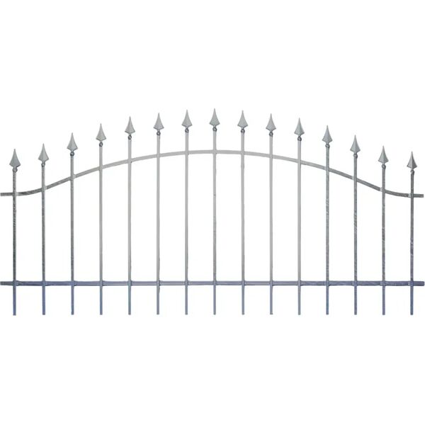 tecnomat pannello da recinzione ad arco zincato 200x100 cm (lxh)