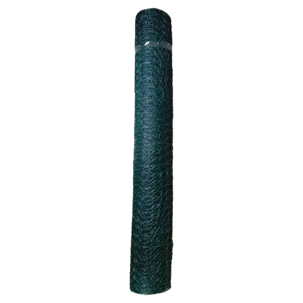 accademia_61 rete metallica esagonale verde 0,5x10 m maglia 25 mm filo 1 mm
