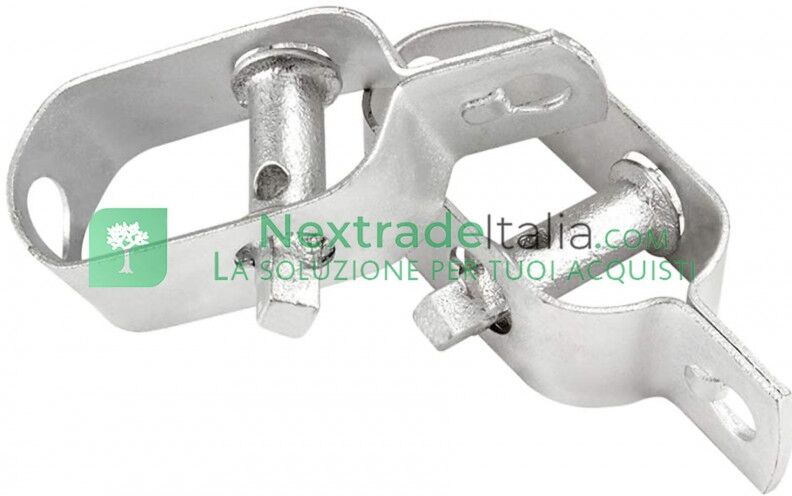 NextradeItalia 50pz Tendifilo Zincato Lunghezza Mm 100 Per Paletto A T O Tondo Tenditore Rete Metallica Pali Per Recinzione Da Giardino Zinco