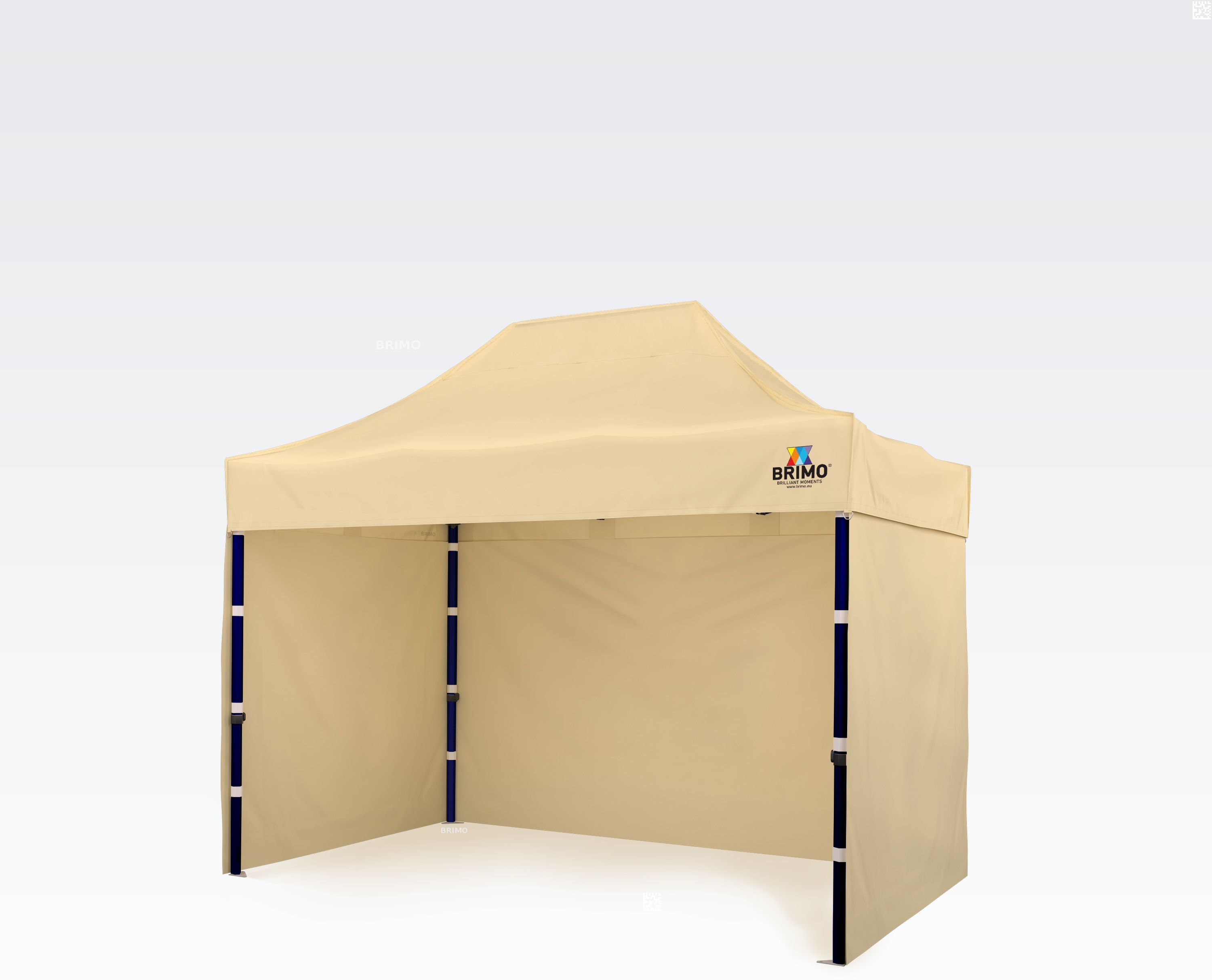 BRIMO Gazebo da Giardino Pieghevole 2x3m Gratis: 3pz pareti piene, 8 picchetti e copertura protettiva + Garanzia di 5 anni!