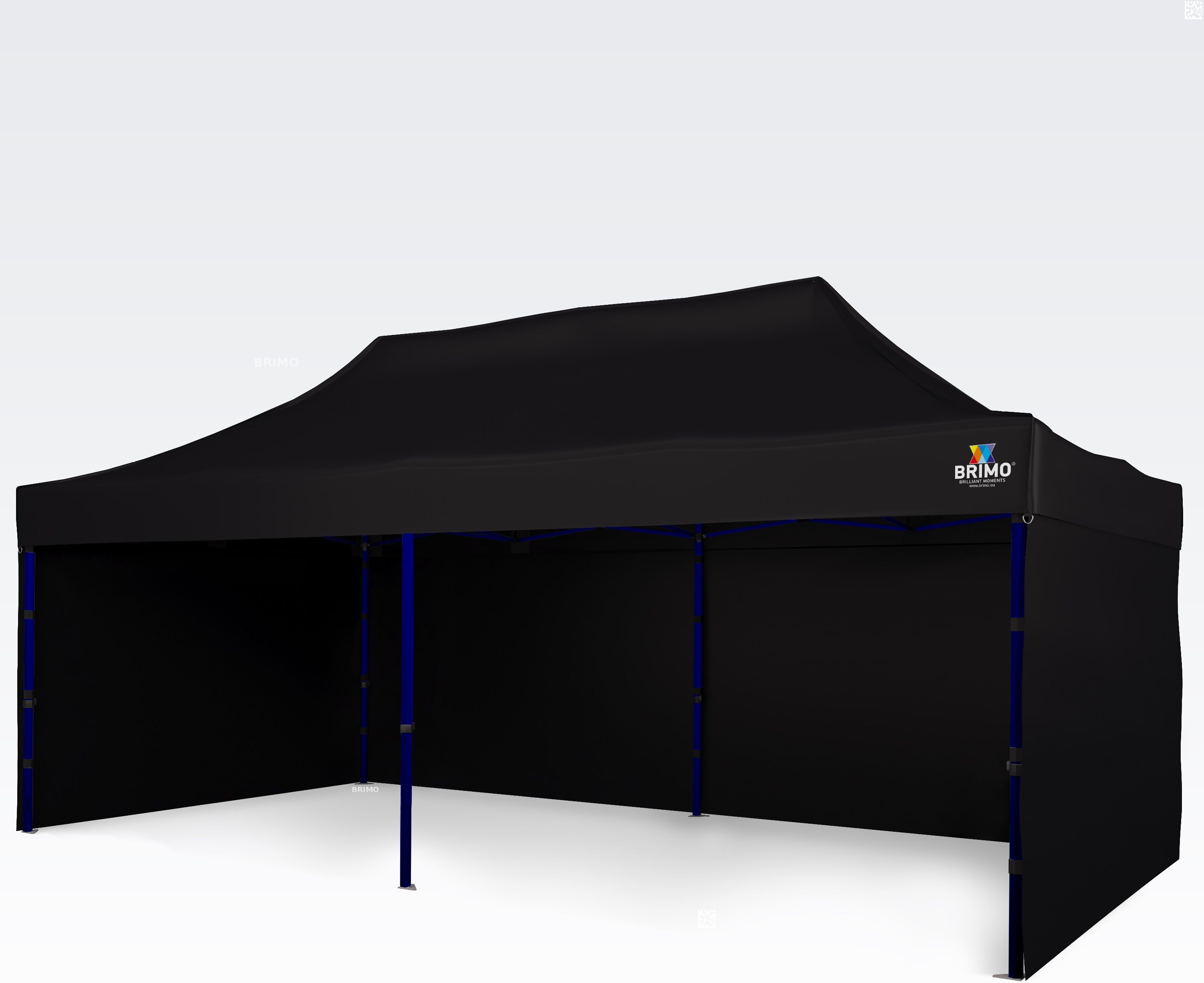 BRIMO Gazebo pieghevole 3x6m Gratis: 3pz pareti piene, 12 picchetti e copertura protettiva + Garanzia di 5 anni!