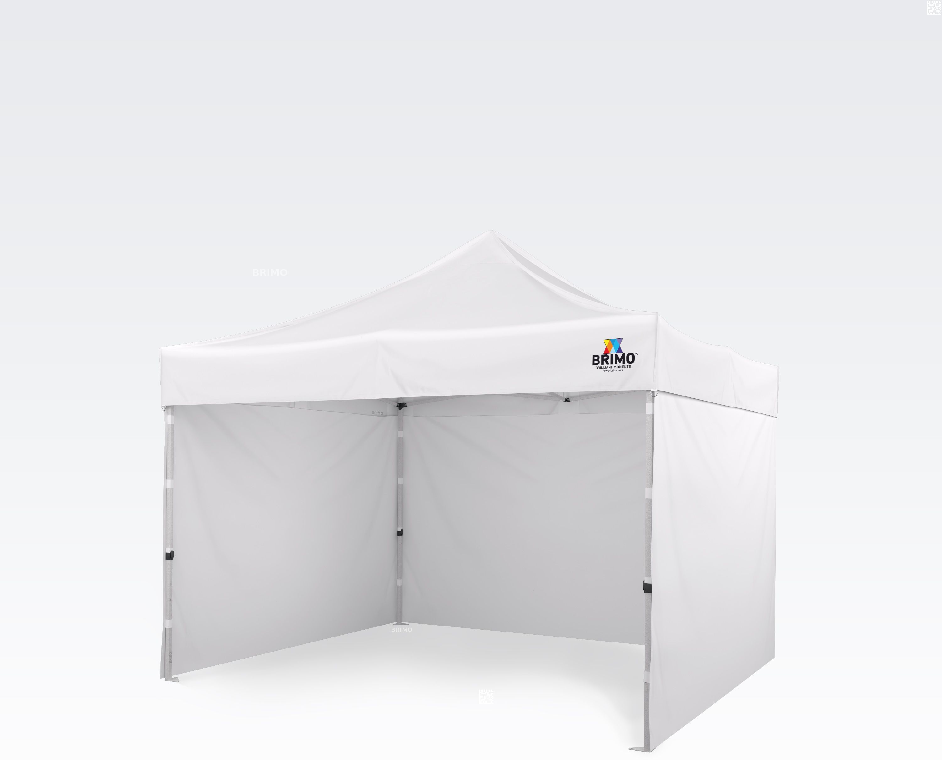 BRIMO Gazebo pieghevole 3x3m Gratis: 3pz pareti piene, 8 picchetti e copertura protettiva + Garanzia di 5 anni!