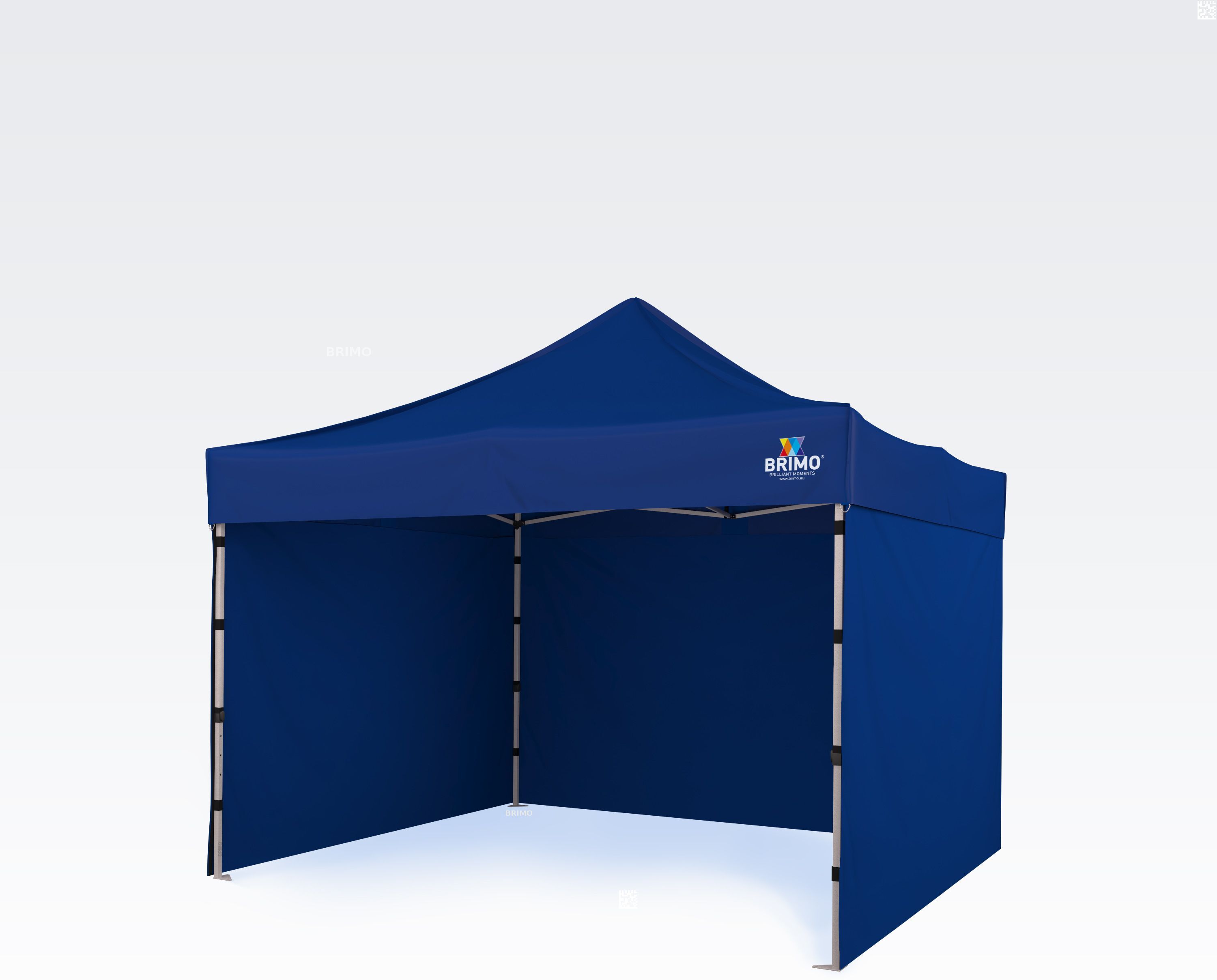 BRIMO Gazebo pieghevole 3x3m Gratis: 3pz pareti piene, 8 picchetti e copertura protettiva + Garanzia di 5 anni!