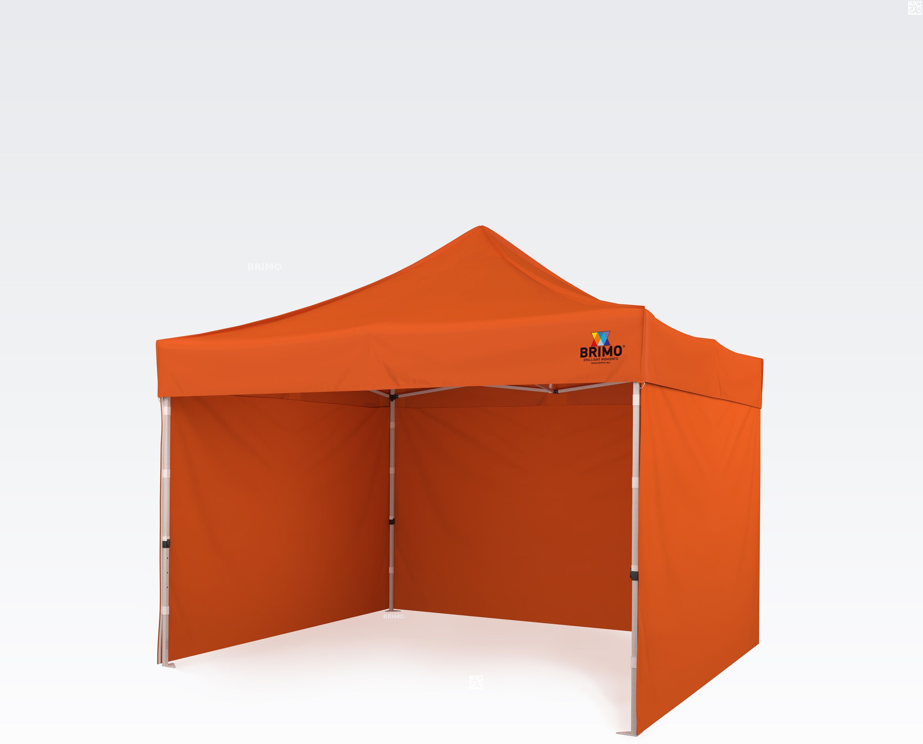 BRIMO Gazebo 3x3m Gratis: 3pz pareti piene, 8 picchetti e copertura protettiva + Garanzia di 5 anni!