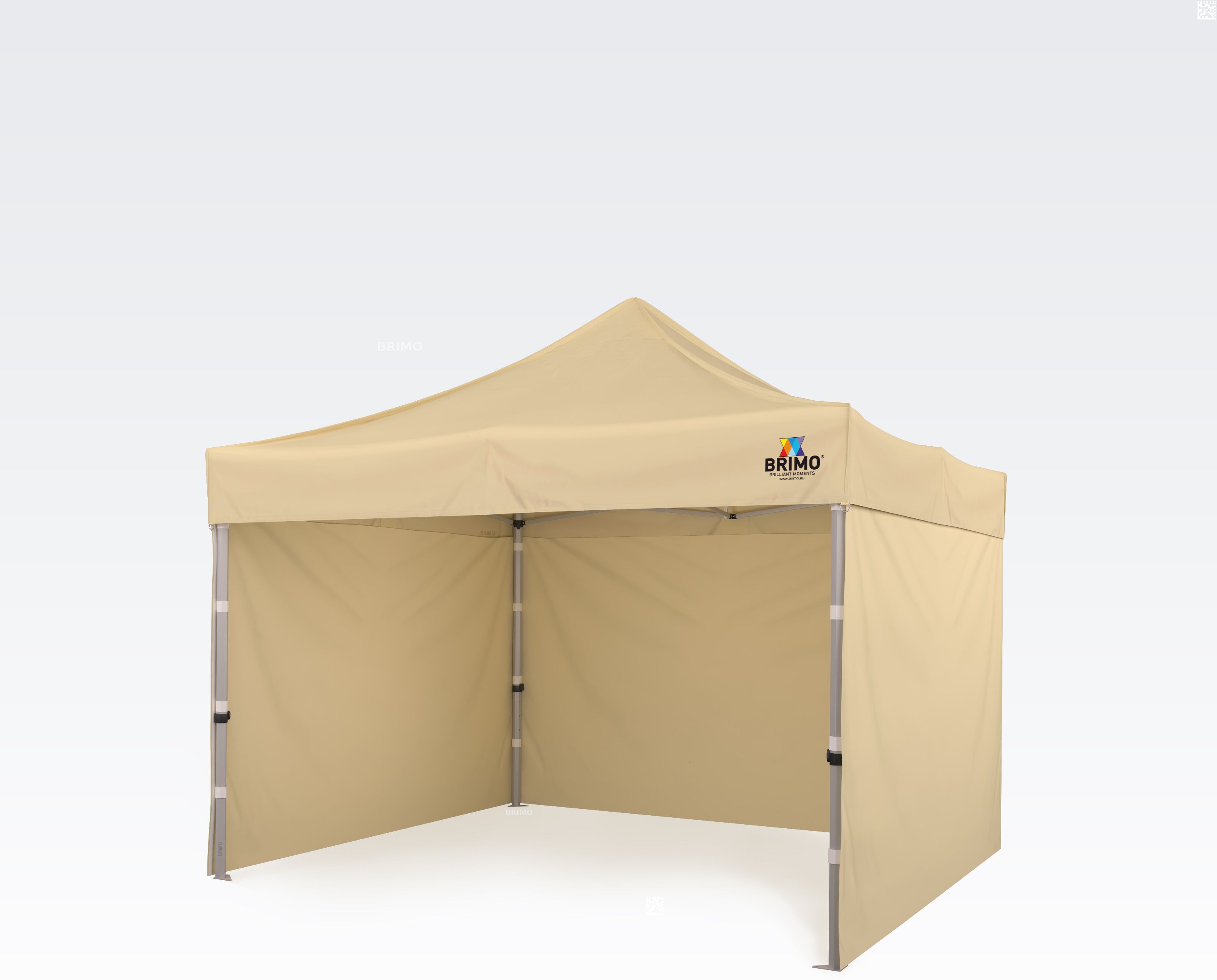 BRIMO Gazebo per feste 3x3m Gratis: 3pz pareti piene, 8 picchetti e copertura protettiva + Garanzia di 5 anni!