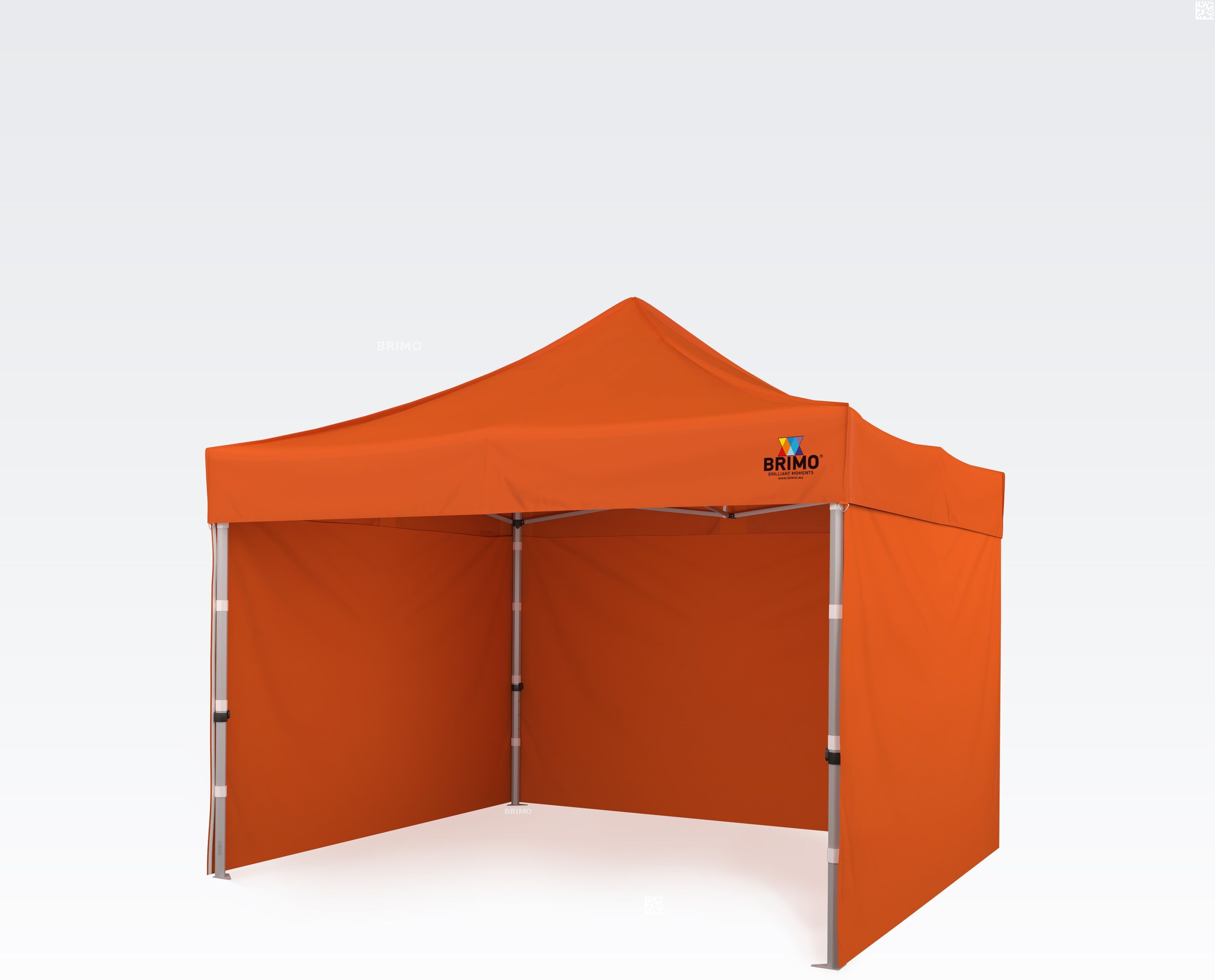 BRIMO Gazebo per feste 3x3m Gratis: 3pz pareti piene, 8 picchetti e copertura protettiva + Garanzia di 5 anni!